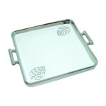 Ceramic Square Platter Large (Golden/Silver) Presto - Image 3