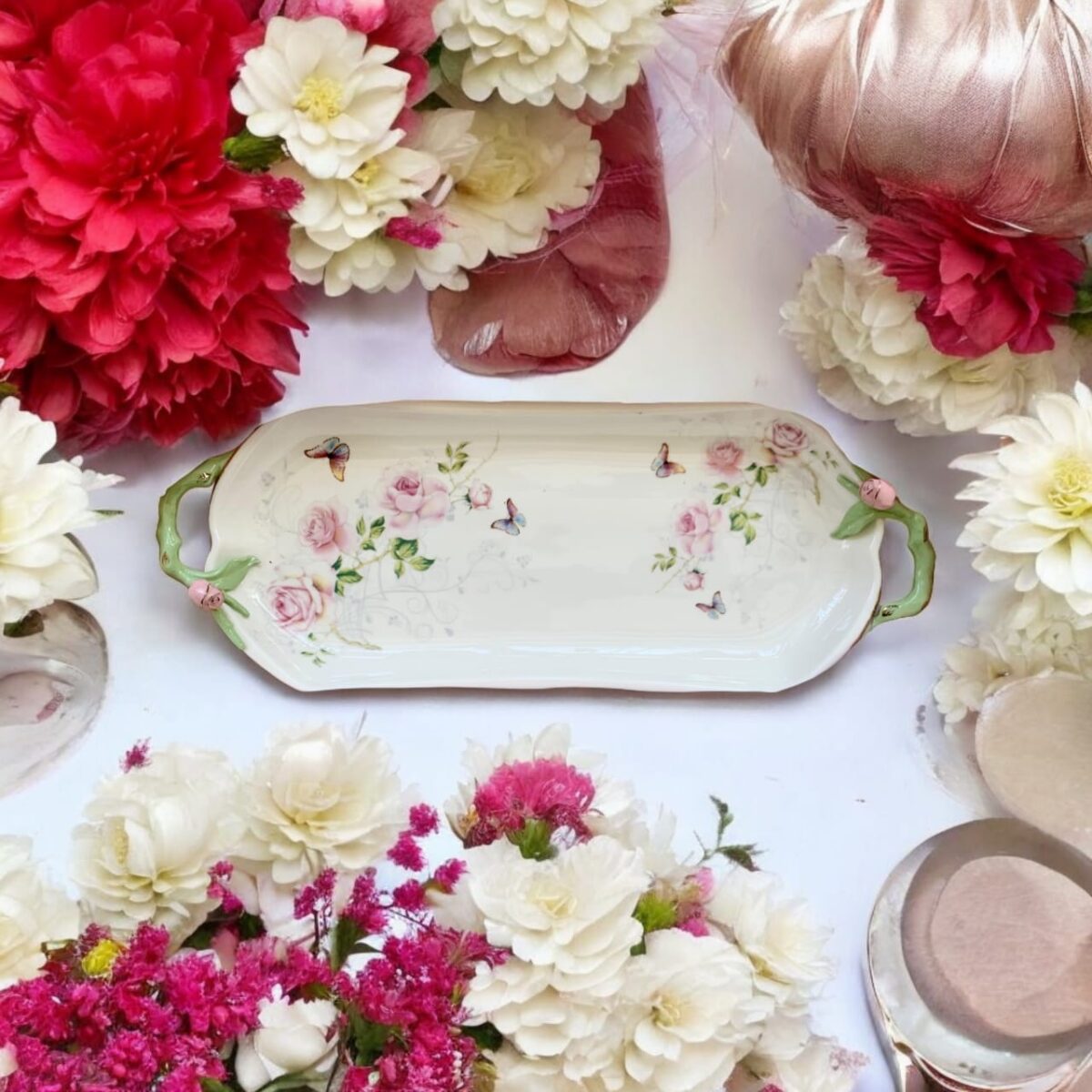 Butterfly Rose Garden Tray (with handle) - Image 2