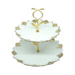 2-Tier Ceramic Cake and Pastry Stand