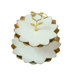 2-Tier Ceramic Cake and Pastry Stand - Image 2