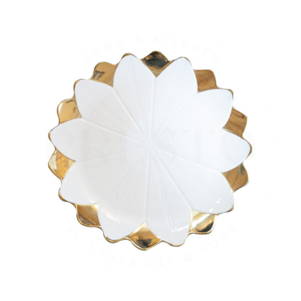 Elegant Round Floral Serving Plates
